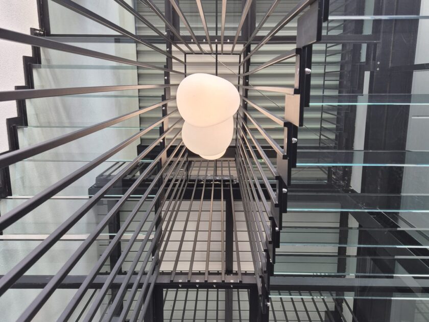 Escalier en verre